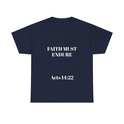 Perserverance FRONT AND BACK - 'Faith must endure' Lion Design