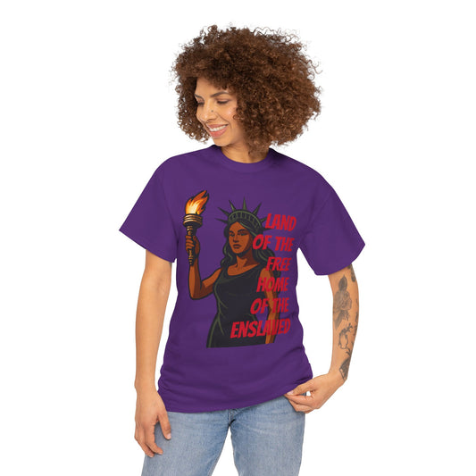 Statue of Liberty Tee, Empowerment Shirt, Unisex Cotton T-Shirt, Inclusive Fashion, Graphic T-Shirt for Freedom Lovers