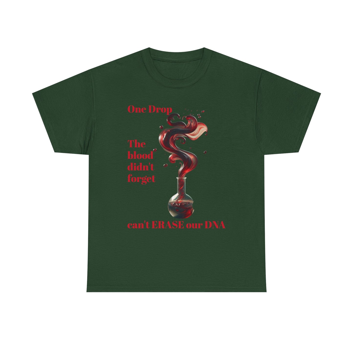 Emotional Statement Tee: 'The Blood Didn't Forget' Heavy Cotton Shirt, Affirmation T-Shirt, Gift for Gen Z, Unisex Cotton Top, [...]