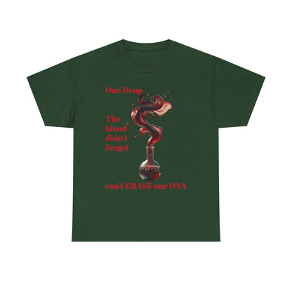 Emotional Statement Tee: 'The Blood Didn't Forget' Heavy Cotton Shirt, Affirmation T-Shirt, Gift for Gen Z, Unisex Cotton Top, [...]