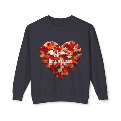 Seasonal Heart Sweatshirt, Fall Apparel, Cozy Crewneck, Autumn Fashion, Gift for Her, Thanksgiving Holiday Sweater