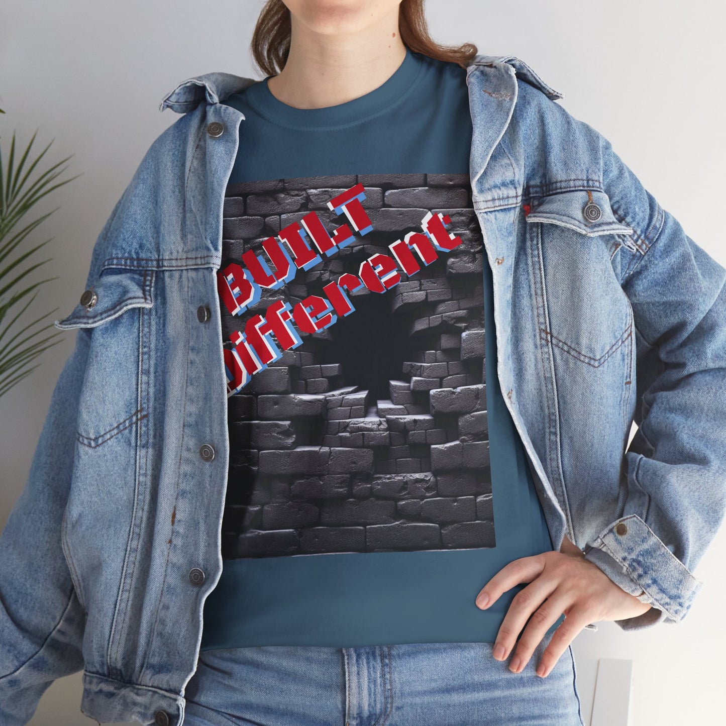 Motivational Graphic Tee - 'Built Like That' Unisex Heavy Cotton Shirt, Casual Wear, Gift for Fitness Enthusiasts, Trendy Outfit, [...]