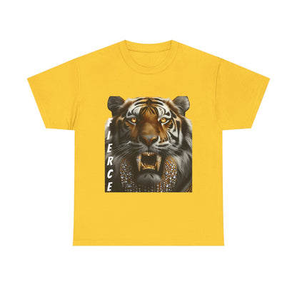 Fierce Tiger Graphic Tee - Unisex Heavy Cotton T-Shirt
