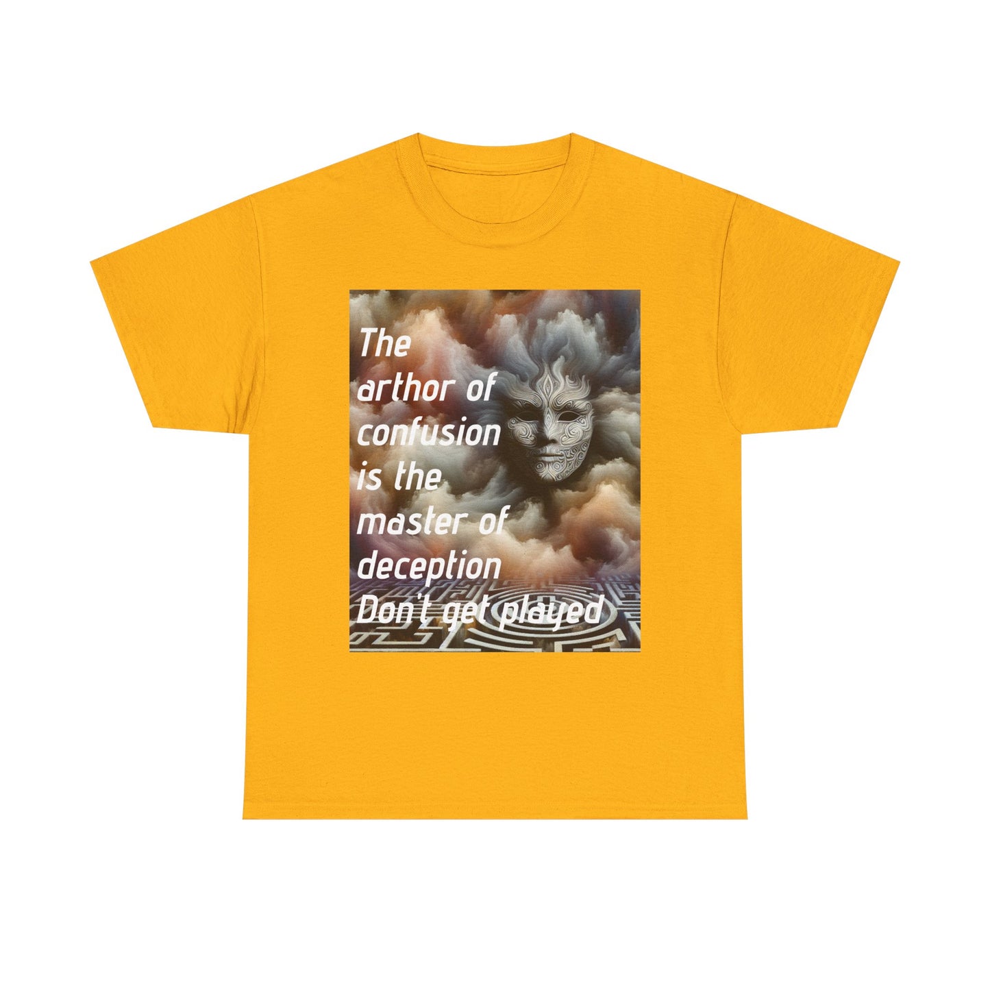 Mystical Quote Tee - Unisex Heavy Cotton Tee for Inspiration, Gift for Friends, Self-Expression, Motivational Apparel, Unique Graphic Shirt