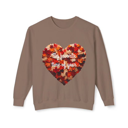 Seasonal Heart Sweatshirt, Fall Apparel, Cozy Crewneck, Autumn Fashion, Gift for Her, Thanksgiving Holiday Sweater