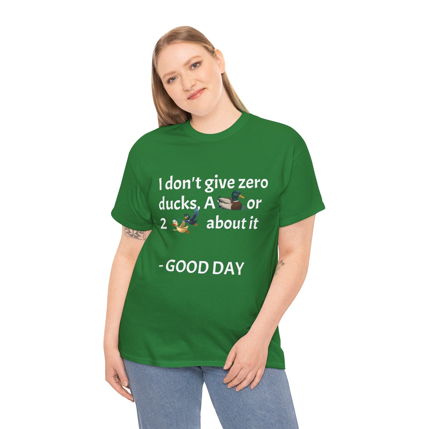 Playful Graphic Tee zero ducks given - Quirky Humor Shirt for Good Vibes, Fun Gift for Friends, Casual Outfit, Birthday Present, Everyday Wear