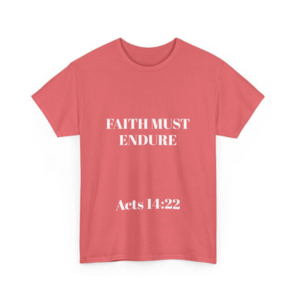 Perserverance FRONT AND BACK - 'Faith must endure' Lion Design
