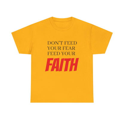 Unisex Heavy Cotton Tee, Motivational T-Shirt, Positive Quotes Tee, Faith Inspiration Apparel, Gift for Friends, Everyday Wear