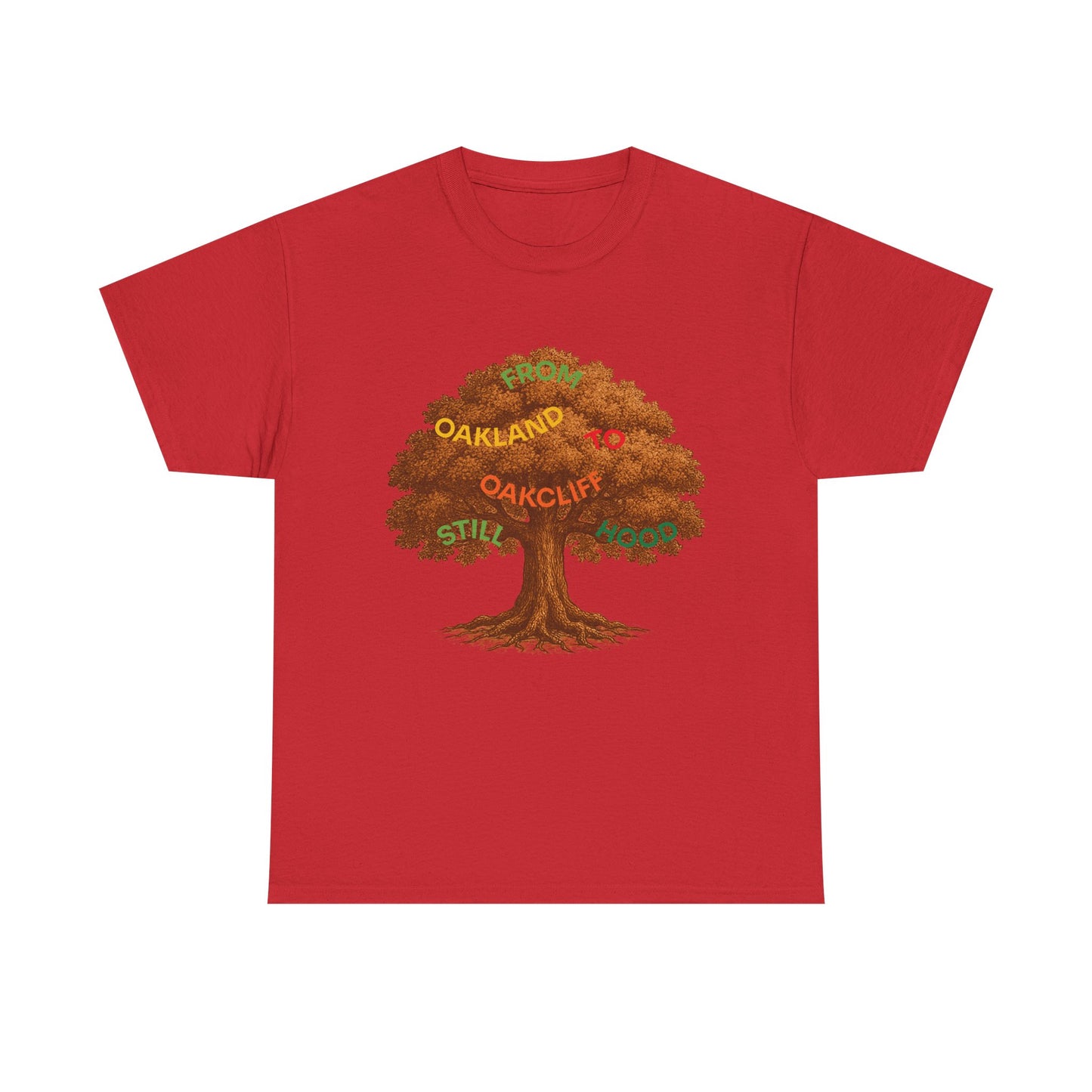 Oakland To Oakcliff Tree Unisex Cotton Tee, Nature Lover Gift, Casual Wear, Eco-Friendly Apparel, Unique Tree Graphic T-Shirt