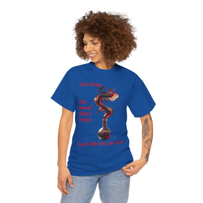 Emotional Statement Tee: 'The Blood Didn't Forget' Heavy Cotton Shirt, Affirmation T-Shirt, Gift for Gen Z, Unisex Cotton Top, [...]