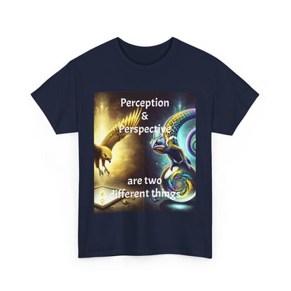 Unisex Heavy Cotton Tee - 'Perception & Perspective' Inspirational Shirt