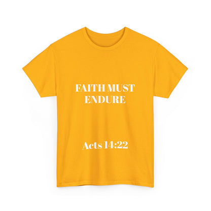 Perserverance FRONT AND BACK - 'Faith must endure' Lion Design