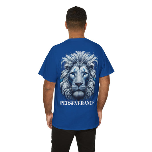Perserverance FRONT AND BACK - 'Faith must endure' Lion Design
