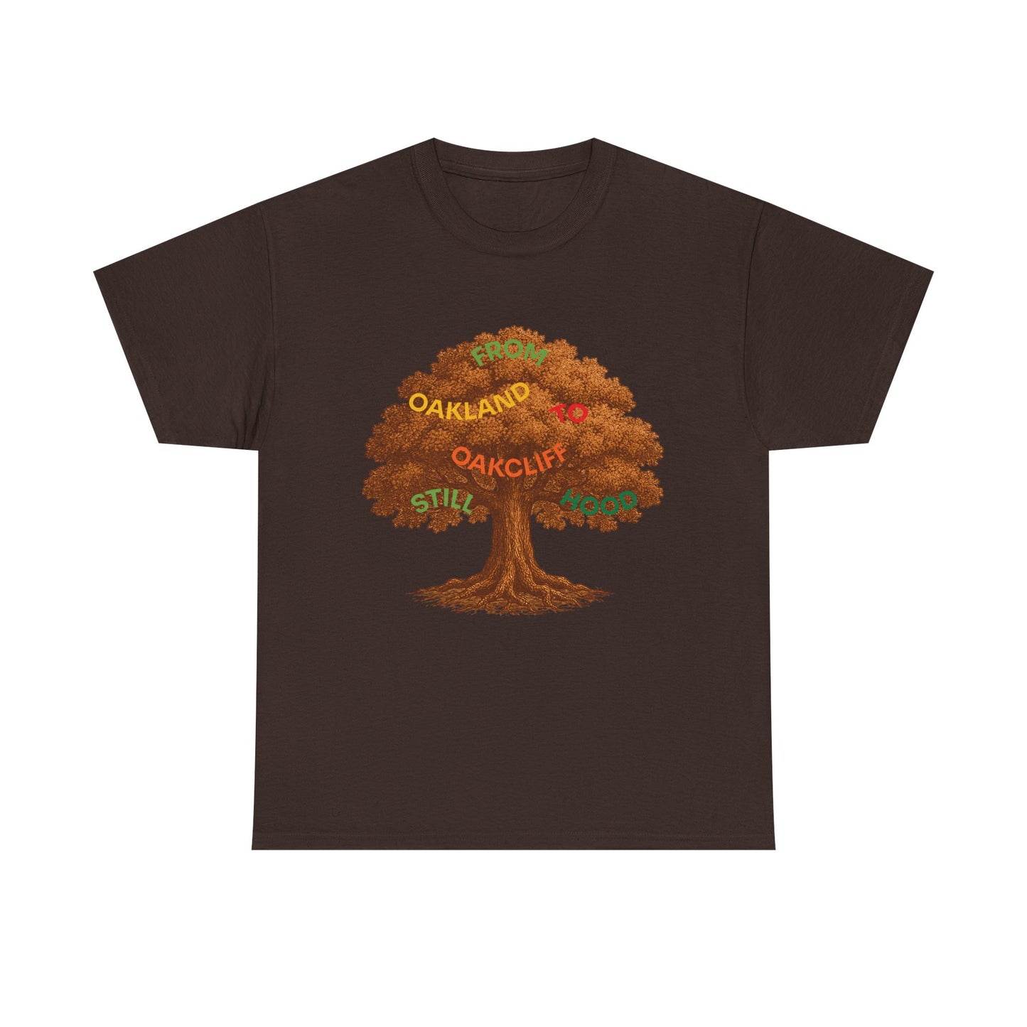 Oakland To Oakcliff Tree Unisex Cotton Tee, Nature Lover Gift, Casual Wear, Eco-Friendly Apparel, Unique Tree Graphic T-Shirt