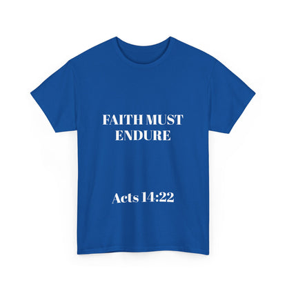 Perserverance FRONT AND BACK - 'Faith must endure' Lion Design