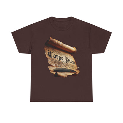 Carpe Diem Unisex Tee, Inspirational T-Shirt, Everyday Casual Wear, Gift for Students, Motivation Shirt, Creative Design Apparel