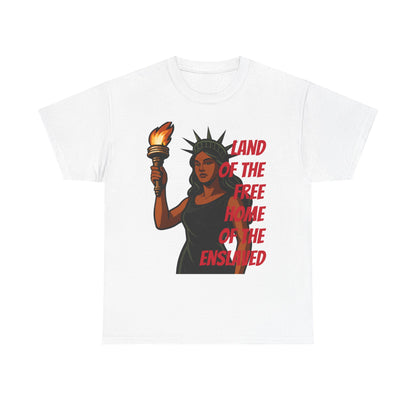 Statue of Liberty Tee, Empowerment Shirt, Unisex Cotton T-Shirt, Inclusive Fashion, Graphic T-Shirt for Freedom Lovers
