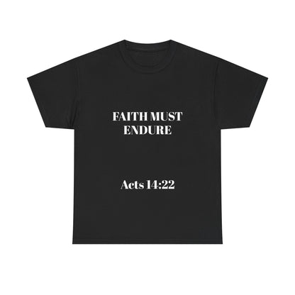 Perserverance FRONT AND BACK - 'Faith must endure' Lion Design