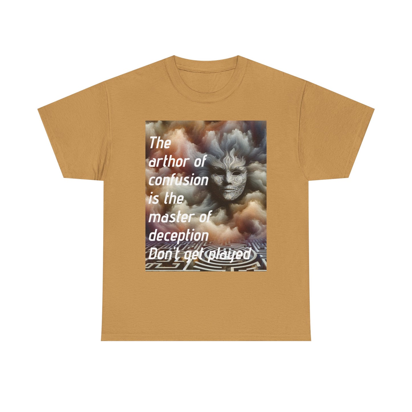 Mystical Quote Tee - Unisex Heavy Cotton Tee for Inspiration, Gift for Friends, Self-Expression, Motivational Apparel, Unique Graphic Shirt