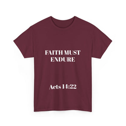 Perserverance FRONT AND BACK - 'Faith must endure' Lion Design