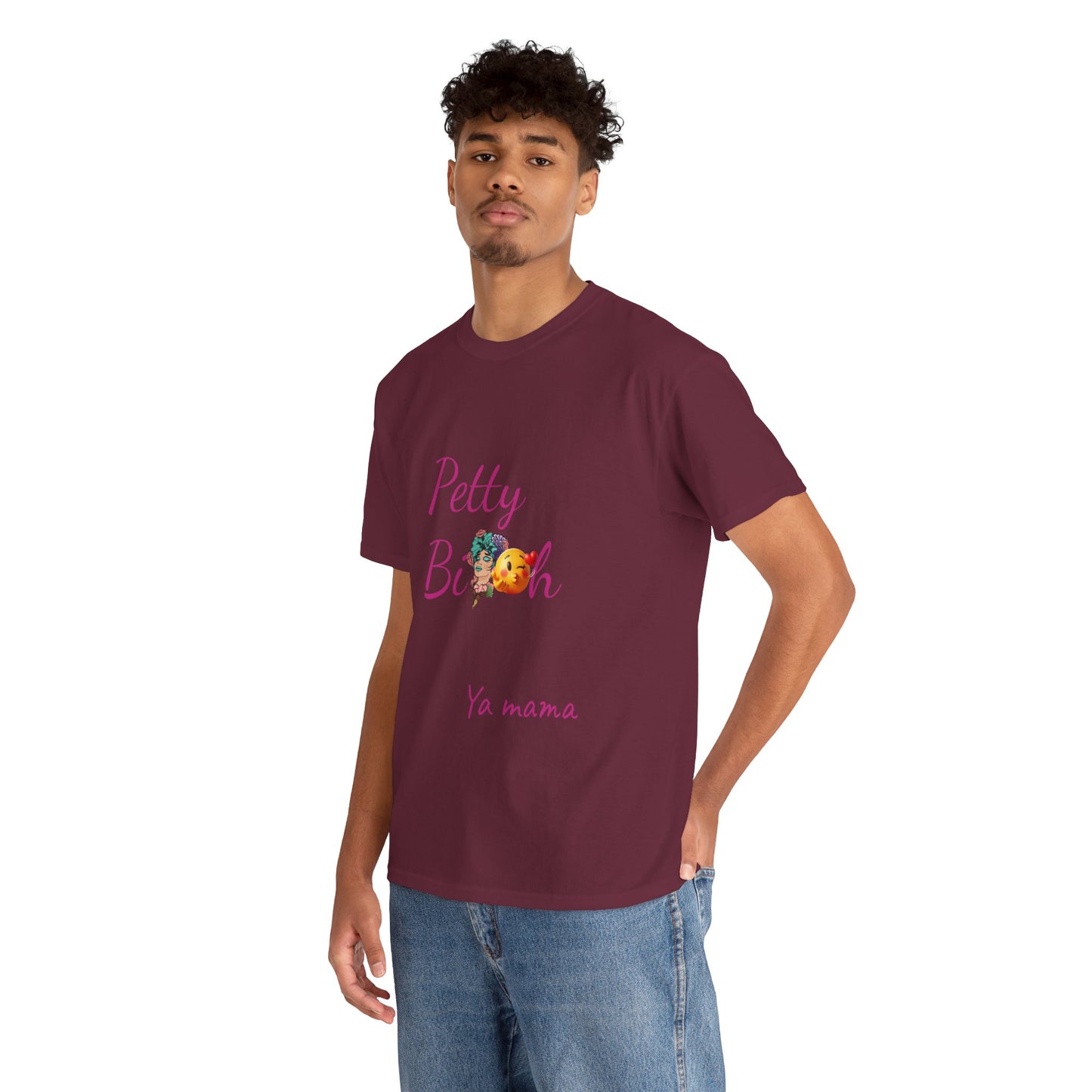 Petty Bi@#h Unisex Heavy Cotton Tee | Fun Summer Vibes, Perfect for Friends, Beach Days, Casual Outings, Gifts