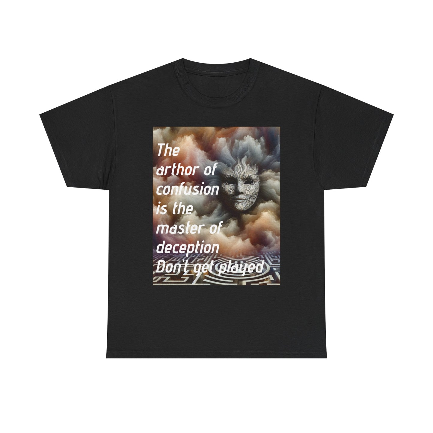 Mystical Quote Tee - Unisex Heavy Cotton Tee for Inspiration, Gift for Friends, Self-Expression, Motivational Apparel, Unique Graphic Shirt
