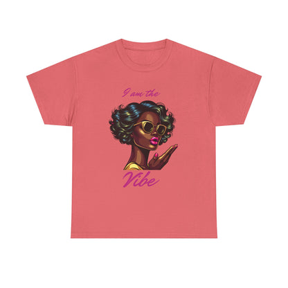 Stylish Graphic Tee, I Am the Vibe T-Shirt, Unisex Casual Top, Gift for Trendy Friends, Summer Outfit Essentials, Fun Statement Shirt