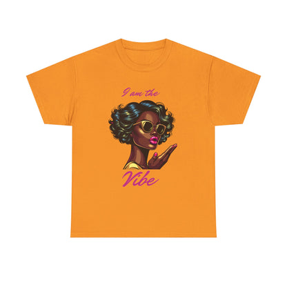 Stylish Graphic Tee, I Am the Vibe T-Shirt, Unisex Casual Top, Gift for Trendy Friends, Summer Outfit Essentials, Fun Statement Shirt