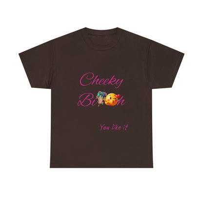 Cheeky B!tch Unisex Heavy Cotton Tee, Funny T-Shirt, Gift for Friends, Cute Casual Wear, Birthday Gift, Affirmation Shirt