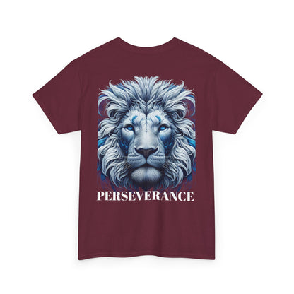 Perserverance FRONT AND BACK - 'Faith must endure' Lion Design