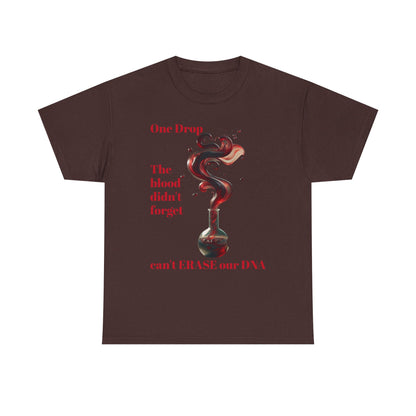 Emotional Statement Tee: 'The Blood Didn't Forget' Heavy Cotton Shirt, Affirmation T-Shirt, Gift for Gen Z, Unisex Cotton Top, [...]