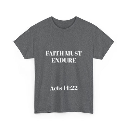 Perserverance FRONT AND BACK - 'Faith must endure' Lion Design