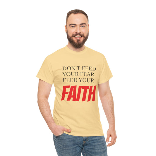 Unisex Heavy Cotton Tee, Motivational T-Shirt, Positive Quotes Tee, Faith Inspiration Apparel, Gift for Friends, Everyday Wear