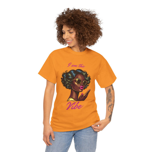 Stylish Graphic Tee, I Am the Vibe T-Shirt, Unisex Casual Top, Gift for Trendy Friends, Summer Outfit Essentials, Fun Statement Shirt