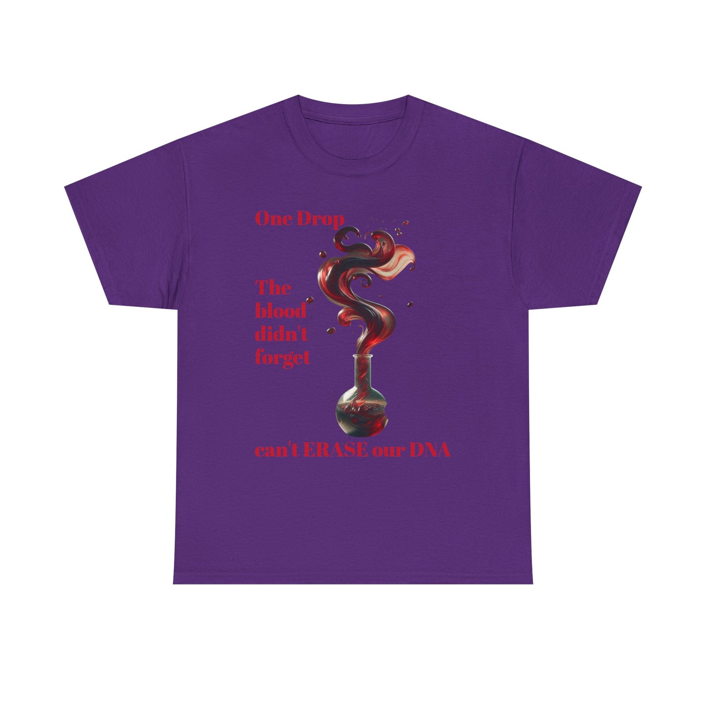 Emotional Statement Tee: 'The Blood Didn't Forget' Heavy Cotton Shirt, Affirmation T-Shirt, Gift for Gen Z, Unisex Cotton Top, [...]
