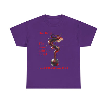Emotional Statement Tee: 'The Blood Didn't Forget' Heavy Cotton Shirt, Affirmation T-Shirt, Gift for Gen Z, Unisex Cotton Top, [...]