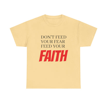 Unisex Heavy Cotton Tee, Motivational T-Shirt, Positive Quotes Tee, Faith Inspiration Apparel, Gift for Friends, Everyday Wear