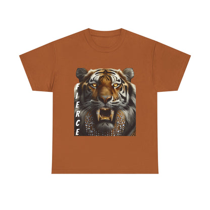 Fierce Tiger Graphic Tee - Unisex Heavy Cotton T-Shirt