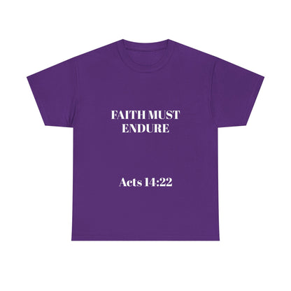 Perserverance FRONT AND BACK - 'Faith must endure' Lion Design