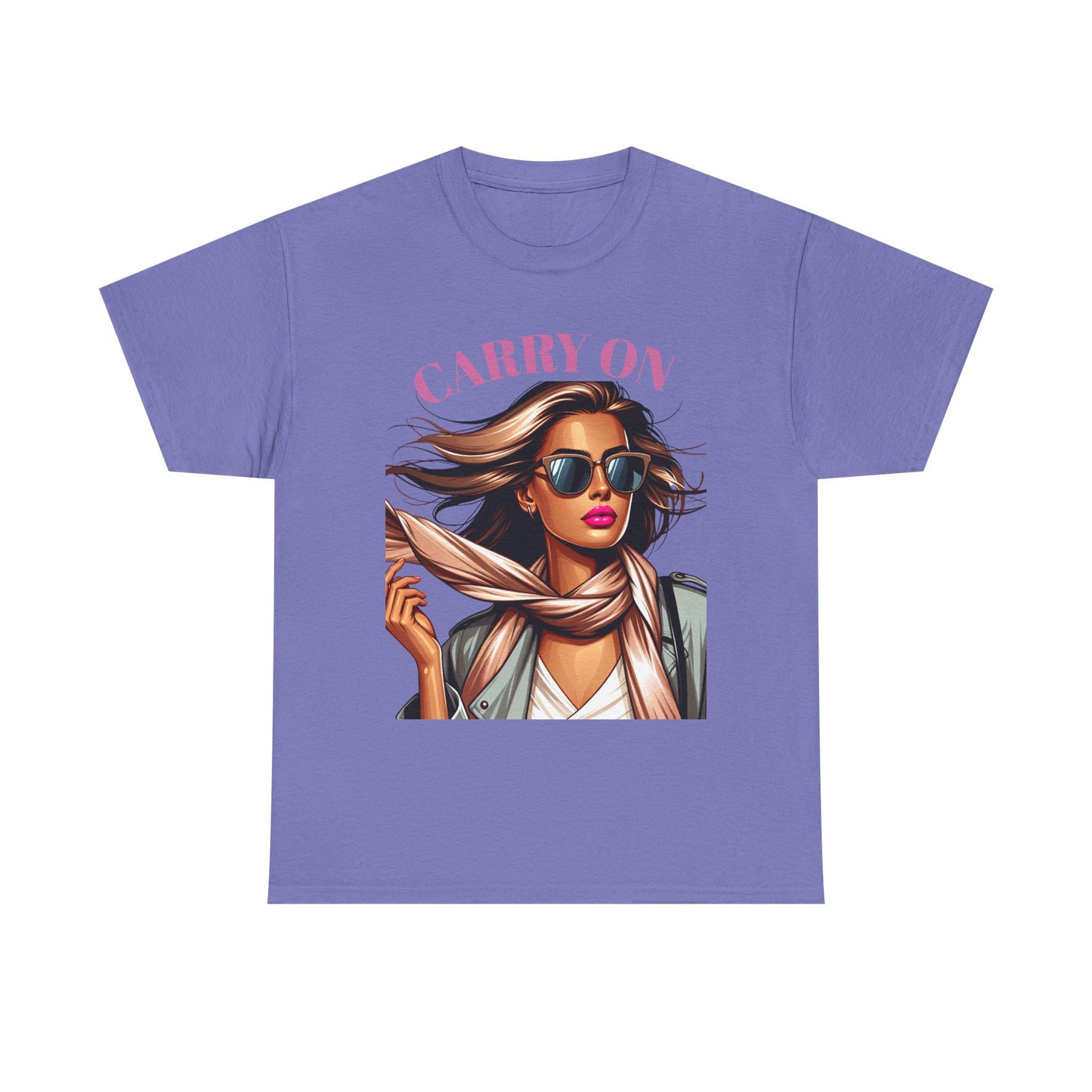 Stylish Unisex Cotton Tee - 'Carry On' Graphic Tee for Confident Travel