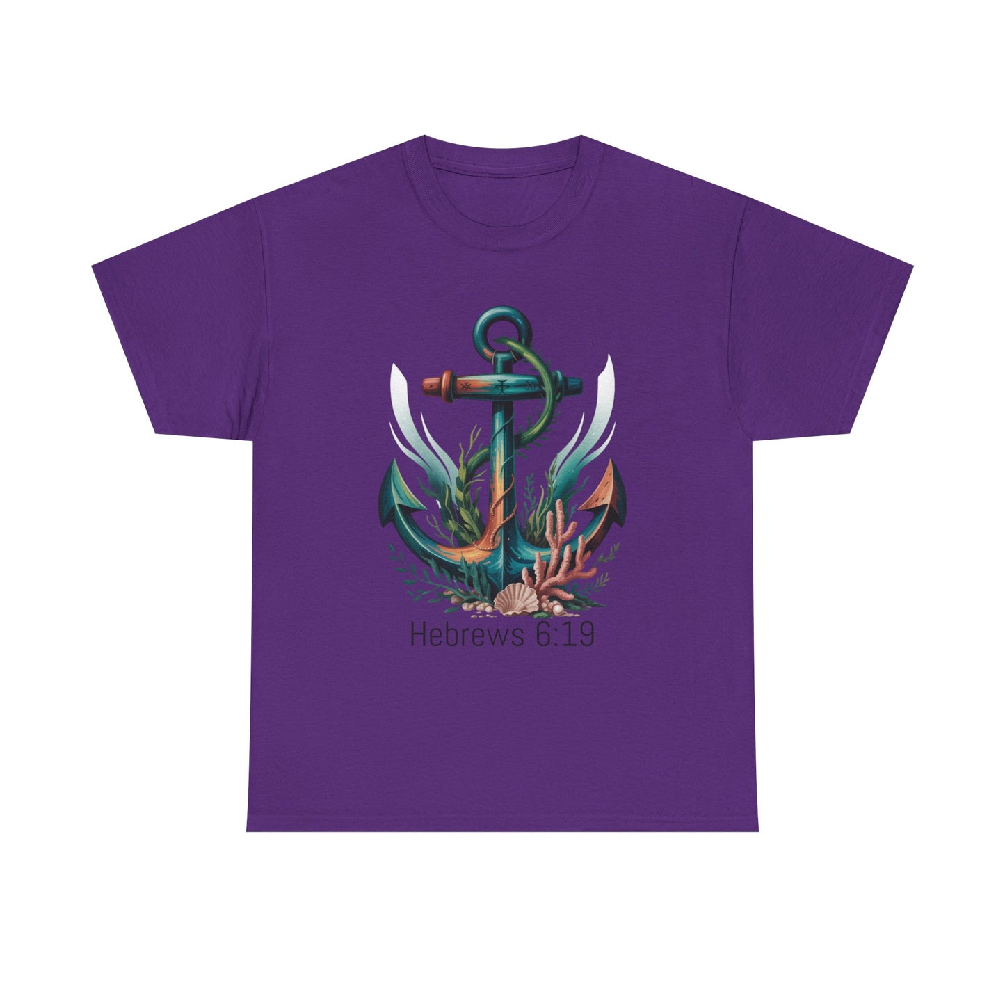 Anchor & Faith Unisex Heavy Cotton Tee - Hebrews 6:19 Inspirational Tee
