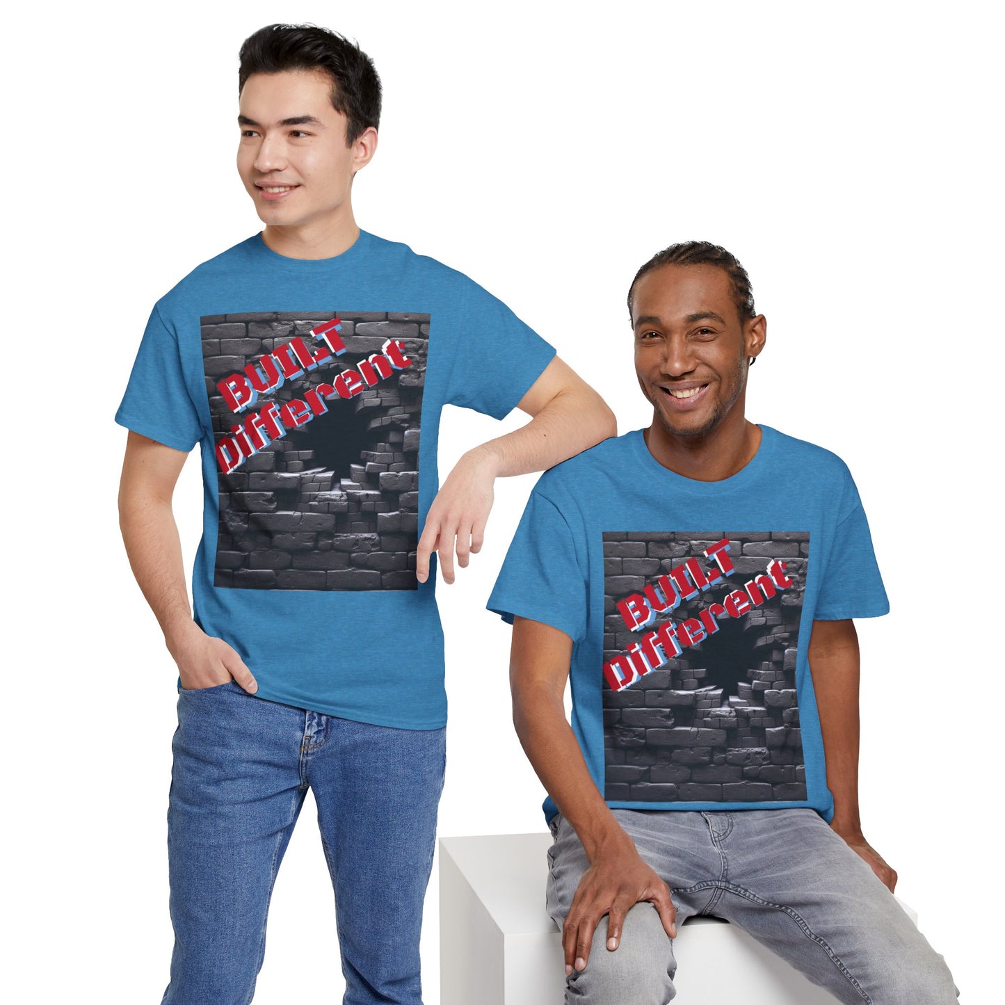 Motivational Graphic Tee - 'Built Like That' Unisex Heavy Cotton Shirt, Casual Wear, Gift for Fitness Enthusiasts, Trendy Outfit, [...]