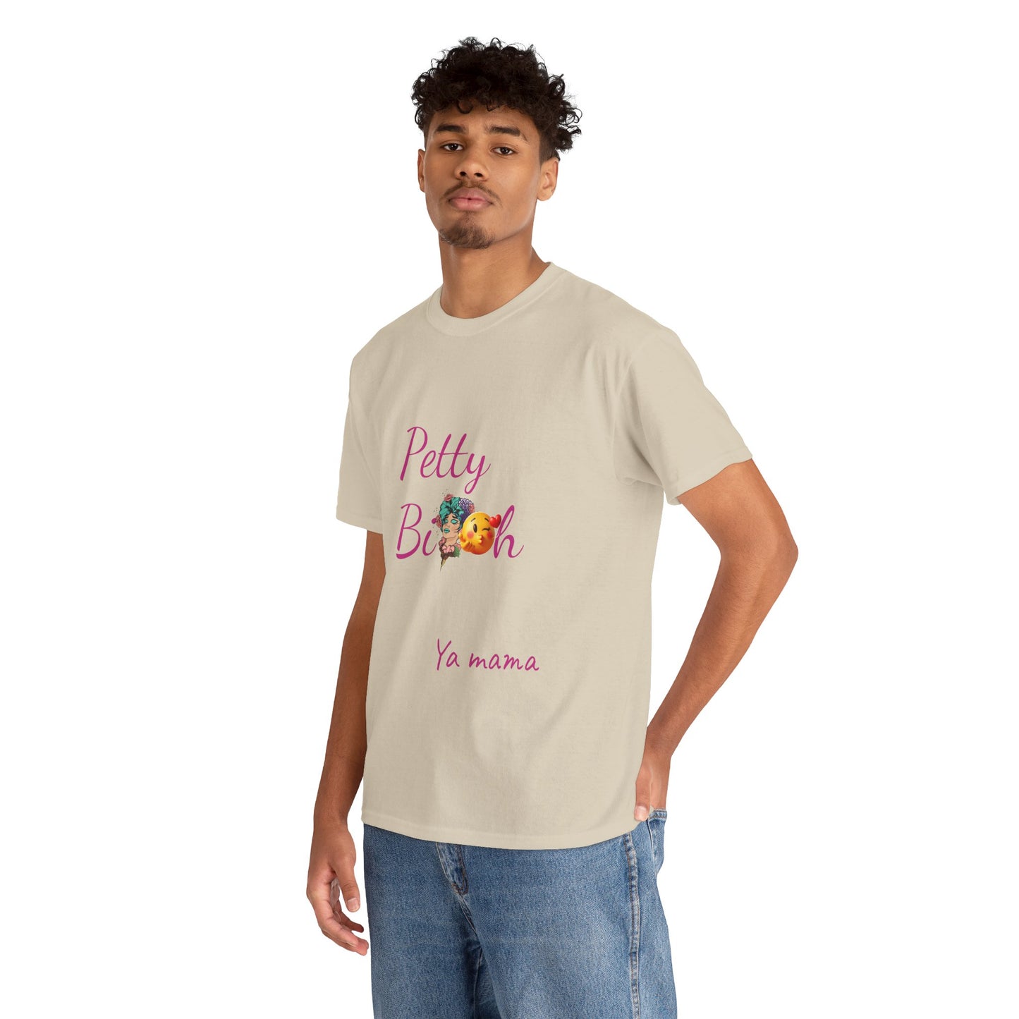 Petty Bi@#h Unisex Heavy Cotton Tee | Fun Summer Vibes, Perfect for Friends, Beach Days, Casual Outings, Gifts