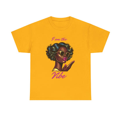 Stylish Graphic Tee, I Am the Vibe T-Shirt, Unisex Casual Top, Gift for Trendy Friends, Summer Outfit Essentials, Fun Statement Shirt
