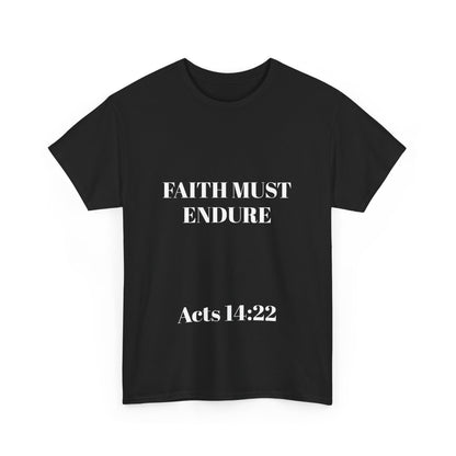 Perserverance FRONT AND BACK - 'Faith must endure' Lion Design
