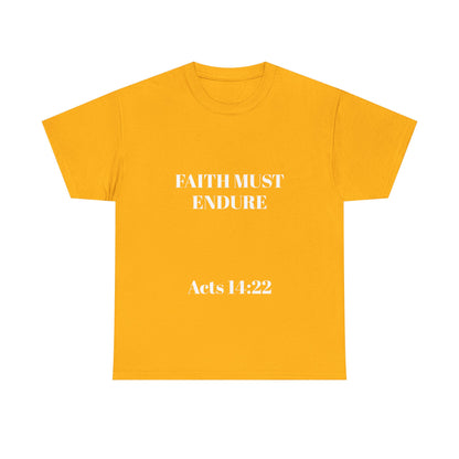 Perserverance FRONT AND BACK - 'Faith must endure' Lion Design